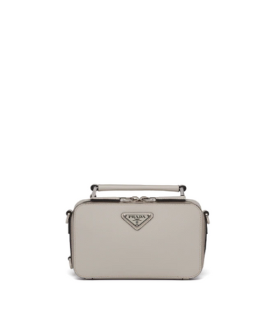Prada Brique Saffiano Leather Bag White