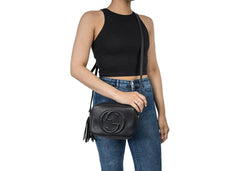 Gucci Soho Small Leather Disco Bag Black