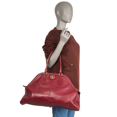 Gucci Re(Belle) Large Top Handle Tote Leather Red