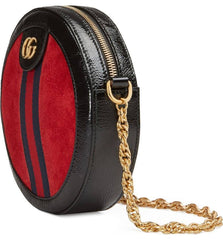 Gucci Ophidia Mini Round Shoulder Bag Red