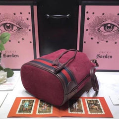 Gucci Ophidia Bucket Bag Maroon