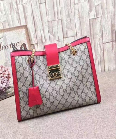 Gucci Padlock Small Shoulder Bag Red