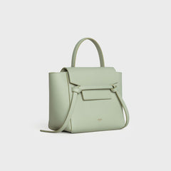 Celine Nano Belt Bag In Grained Calfskin Vert D’eau