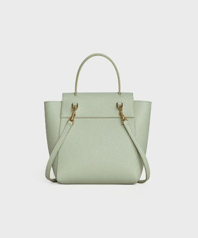 Celine Nano Belt Bag In Grained Calfskin Vert D’eau