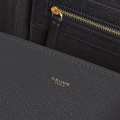 Celine Small Cabas Phantom In Soft Grained Calfskin Black