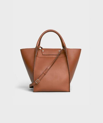 Celine Small Big Bag With Long Strap In Smooth Calfskin Tan