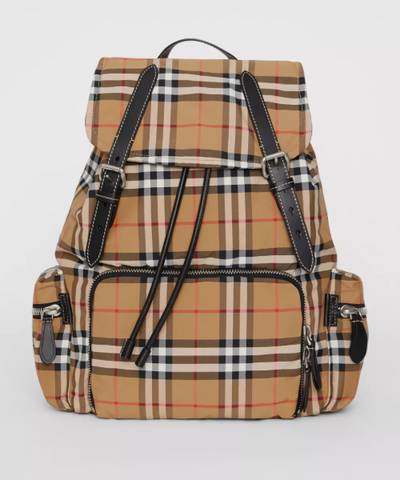 Burberry The Medium Rucksack in Vintage Check Nylon
