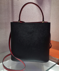 Prada Panier Medium Bag Black/Red