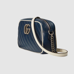 Gucci GG Marmont Matelassé Shoulder Bag Blue