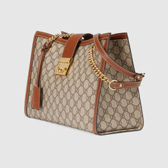 Gucci Padlock Medium GG Shoulder Beige/Ebony Brown