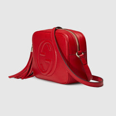 Gucci Soho Small Leather Disco Bag Red