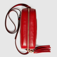 Gucci Soho Small Leather Disco Bag Red
