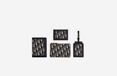 Dior Travel Kit In Blue Oblique Canvas