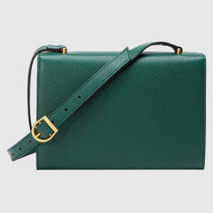 Gucci Zumi Grainy Leather Small Shoulder Bag Green
