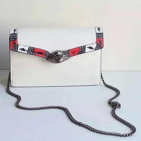 Gucci Lilith Leather Shoulder Bag White