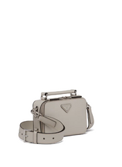Prada Brique Saffiano Leather Bag White