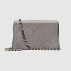 Gucci Dionysus Leather Super Mini Bag Grey