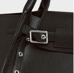 Celine Small Big Bag With Long Strap In Supple Grained Calfskin Black