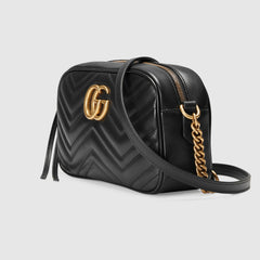 Gucci GG Marmont Small Matelassé Shoulder Bag Black