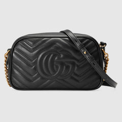 Gucci GG Marmont Small Matelassé Shoulder Bag Black