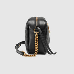 Gucci GG Marmont Small Matelassé Shoulder Bag Black