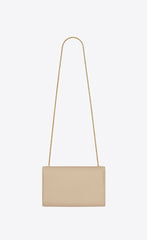 Saint Laurent Kate Medium in Grain De Poudre Embossed Leather Beige