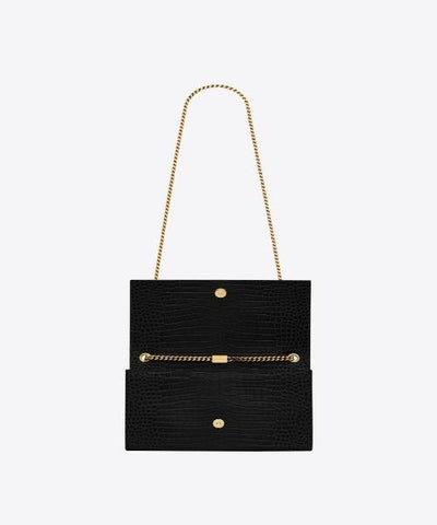 Saint Laurent Kate Chain Wallet With Tassel