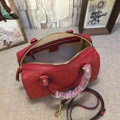 Gucci Signature Small Top Handle Bag Red