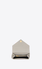 Saint Laurent Classic Medium College Monogram White Gold-Toned