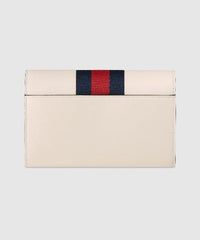 Gucci Sylvie Leather Mini Chain Bag White