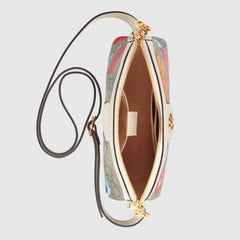 Gucci Ophidia GG Flora Small Shoulder Bag GG Supreme White