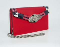 Gucci Lilith Leather Shoulder Bag Red