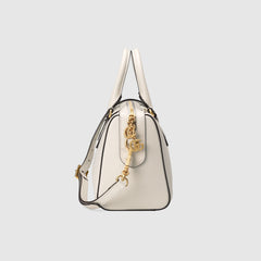 Gucci Ophidia Medium Top Handle Bag White