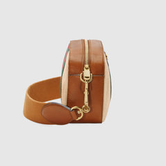 Gucci Vintage Canvas Shoulder Bag