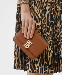 Burberry Belted Leather TB Bag Brown