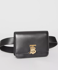 Burberry Belted Leather TB Bag Black