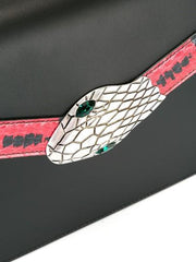 Gucci Lilith Leather Top Handle Bag Black