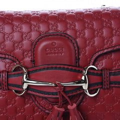 Gucci Emily Mini Micro Guccissima Bag Red
