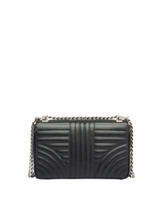 Prada Diagramme Medium Leather Bag Black