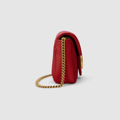 Gucci GG Marmont Matelassé Super Mini Bag Red