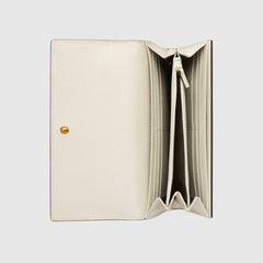 Gucci Ophidia GG Flora Continental Wallet White