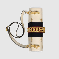 Gucci Sylvie Bee Star Small Shoulder Bag White