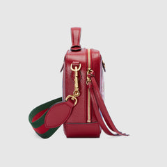 Gucci Ophidia GG Flora Small Shoulder Bag Red