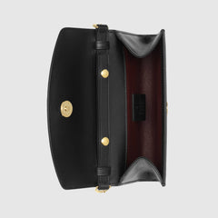 Gucci Zumi Black Smooth Leather Mini Bag