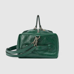 Gucci Soft Leather Backpack Dark Green