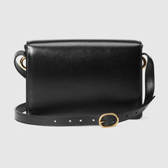 Gucci Small Leather Shoulder Bag Black