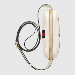 Gucci Ophidia Leather Mini Bag White