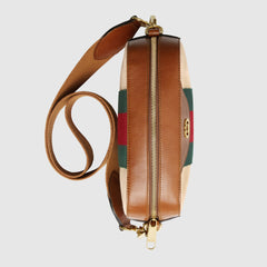 Gucci Vintage Canvas Shoulder Bag