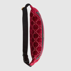 GG Velvet Belt Bag Red