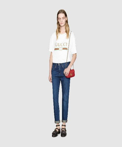 Gucci GG Marmont Matelassé Super Mini Bag Red